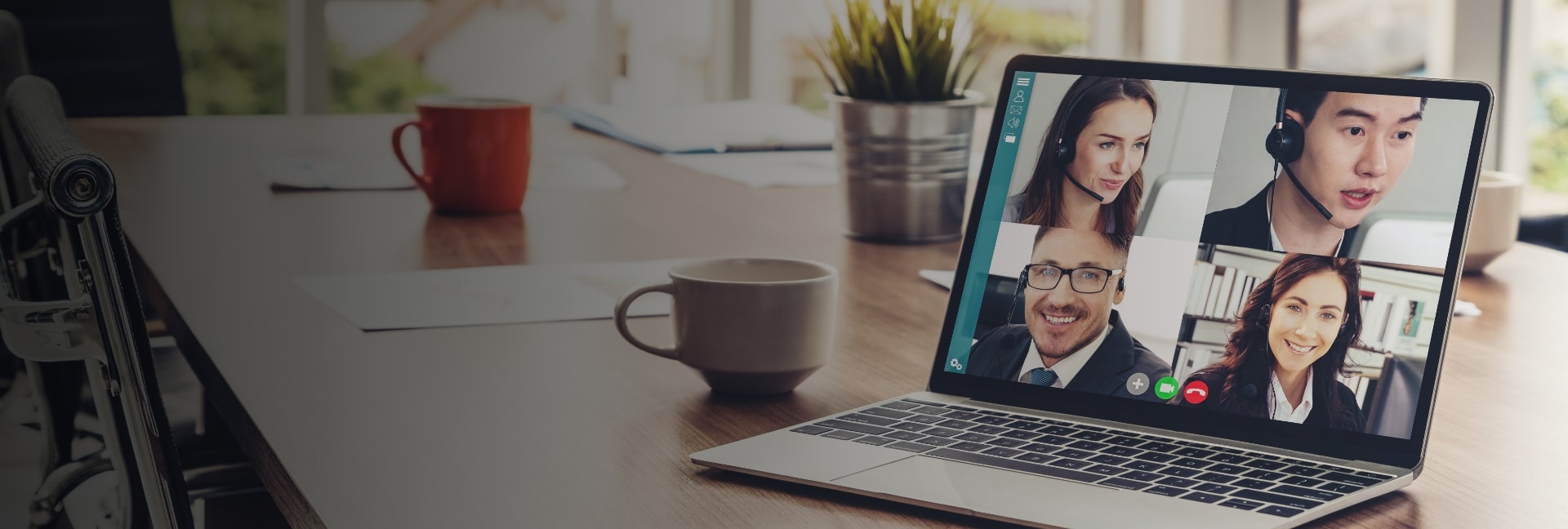 People over video call