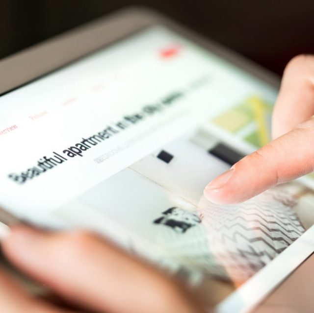 Person using tablet
