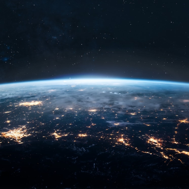 View from above Earth
