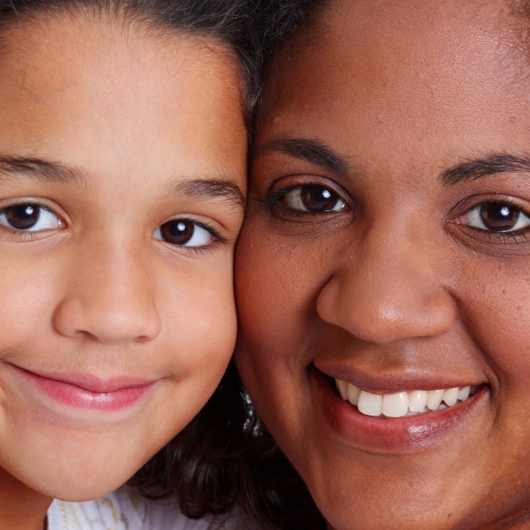 Mom and girl