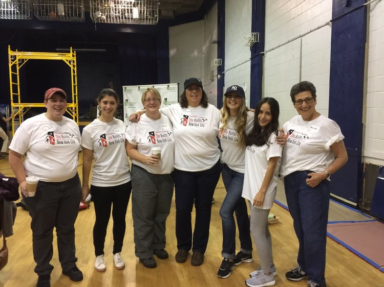 RealFoundations Practitioners for She Builds NYC: Amalie Brewer, Katie Block, Karen Gillen, Kathy Mulligan, Justyna Brooks, Andrea Garcia, Annette Gould.