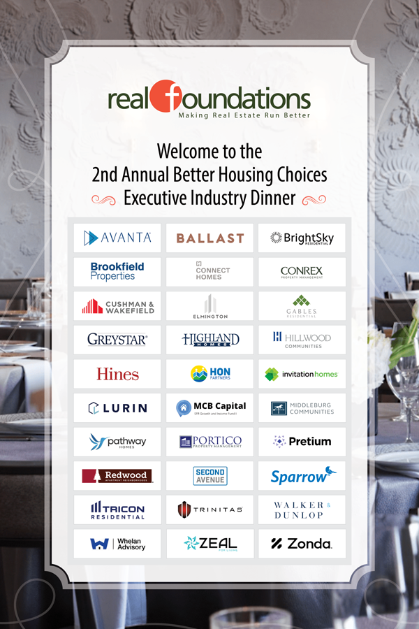 Better Housing Choices Executive Industry Dinner Better Housing Choices Executive Industry Dinner