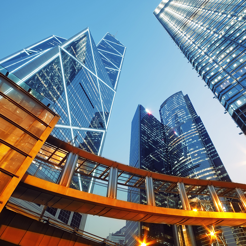 Modern Office Building in Central Hong Kong