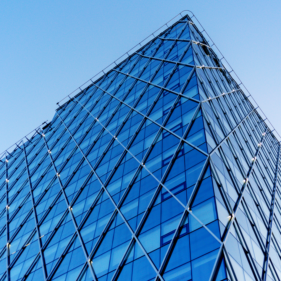 Modern Glass Office Building